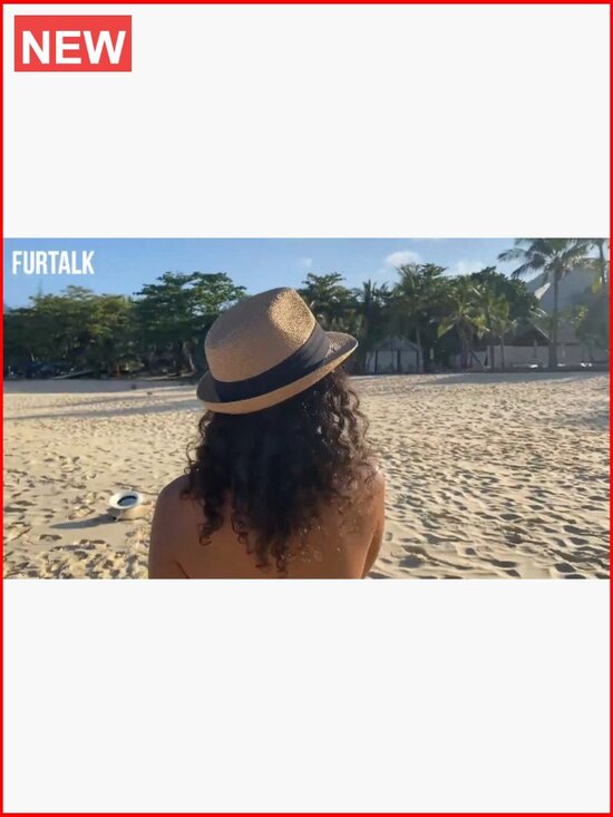 Fedora Straw Sun Hat Foldable Roll Up Short Brim Trilby Panama Beach Hat